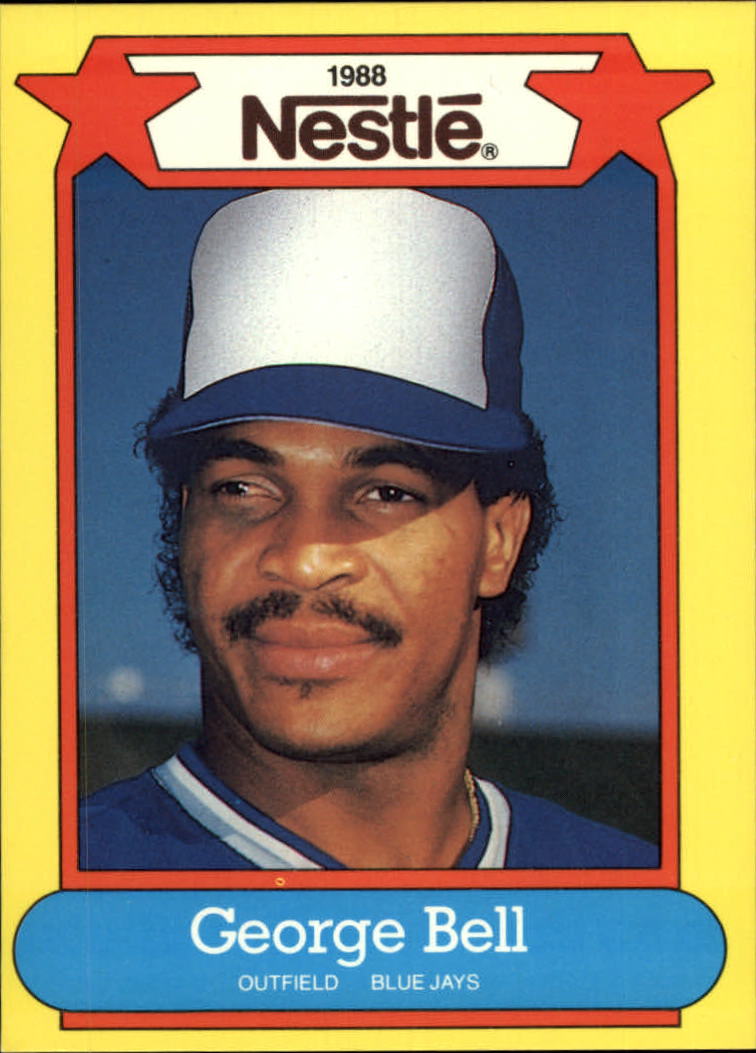 1988 Nestle Baseball Cards     034      George Bell